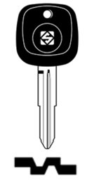 Toon details voor Silca Transpondersleutel brass DH4RTE zonder chip Afbeelding van Silca Transpondersleutel brass DH4RTE zonder chip
