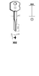 Toon details voor Silca Stersleutel ijzer XB2 Afbeelding van Silca Stersleutel ijzer XB2