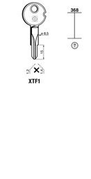 Toon details voor Silca Stersleutel ijzer XTF1 Afbeelding van Silca Stersleutel ijzer XTF1