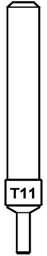 Toon details voor Silca taster T11 MTX Evo/Pro D740337ZB Afbeelding van Silca taster T11 MTX Evo/Pro D740337ZB