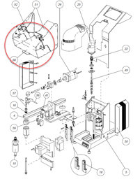Toon details voor Silca LOWER PLEXIGLASS PROTECTIVE SHIELD D913169ZR Afbeelding van Silca LOWER PLEXIGLASS PROTECTIVE SHIELD D913169ZR