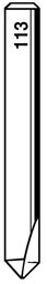 Toon details voor Silca frees H113      (QC) D709123ZB Afbeelding van Silca frees H113      (QC) D709123ZB