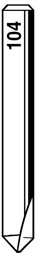 Toon details voor Silca frees H104 (QC) D709116ZB Afbeelding van Silca frees H104 (QC) D709116ZB