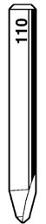 Toon details voor Silca frees H110   (QC) D709120ZB Afbeelding van Silca frees H110   (QC) D709120ZB