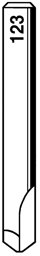 Toon details voor Silca frees W123 D710438ZB Afbeelding van Silca frees W123 D710438ZB