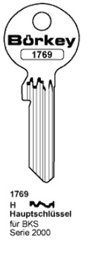 Toon details voor Borkey 1769H Cilindersleutel voor BKS 2000 Afbeelding van Borkey 1769H Cilindersleutel voor BKS 2000