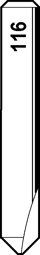 Toon details voor Silca frees W116 FOR QUATTROCODE D709792ZB Afbeelding van Silca frees W116 FOR QUATTROCODE D709792ZB