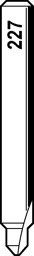 Toon details voor Silca frees W227              (QC) D712683ZB Afbeelding van Silca frees W227              (QC) D712683ZB