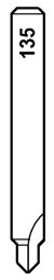 Toon details voor Silca frees W135              (QC) D721004ZB Afbeelding van Silca frees W135              (QC) D721004ZB