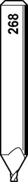 Toon details voor Silca CUTTER W268              (QC) D717483ZB Afbeelding van Silca CUTTER W268              (QC) D717483ZB