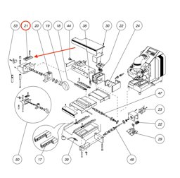 Toon details voor Silca FIXED JAW FOR CLAMP D909099ZR Afbeelding van Silca FIXED JAW FOR CLAMP D909099ZR