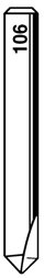 Toon details voor Silca frees  W106     (QC) D709243ZB Afbeelding van Silca frees  W106     (QC) D709243ZB