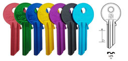 Toon details voor Silca Cilindersleutel Ultralite donkerblauw LP5 Afbeelding van Silca Cilindersleutel Ultralite donkerblauw LP5