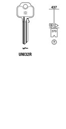 Toon details voor Silca Cilindersleutel staal UNI32R Afbeelding van Silca Cilindersleutel staal UNI32R