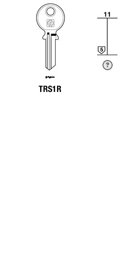 Toon details voor Silca Cilindersleutel staal TRS1R Afbeelding van Silca Cilindersleutel staal TRS1R