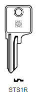 Toon details voor Silca Cilindersleutel staal STS1R Afbeelding van Silca Cilindersleutel staal STS1R
