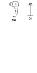 Toon details voor Silca Cilindersleutel staal TD1 Afbeelding van Silca Cilindersleutel staal TD1