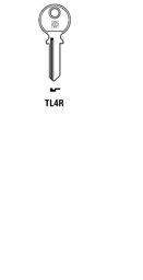 Toon details voor Silca Cilindersleutel staal TL4R Afbeelding van Silca Cilindersleutel staal TL4R