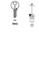 Toon details voor Silca Cilindersleutel staal TN10 Afbeelding van Silca Cilindersleutel staal TN10