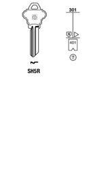 Toon details voor Silca Cilindersleutel staal SH5R Afbeelding van Silca Cilindersleutel staal SH5R
