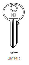 Toon details voor Silca Cilindersleutel staal SM14R Afbeelding van Silca Cilindersleutel staal SM14R