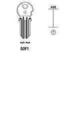 Toon details voor Silca Cilindersleutel staal SOF1 Afbeelding van Silca Cilindersleutel staal SOF1