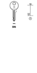 Toon details voor Silca Cilindersleutel staal SR6 Afbeelding van Silca Cilindersleutel staal SR6