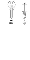 Toon details voor Silca Cilindersleutel staal LH20 Afbeelding van Silca Cilindersleutel staal LH20