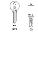 Toon details voor Silca Cilindersleutel staal LH21 Afbeelding van Silca Cilindersleutel staal LH21