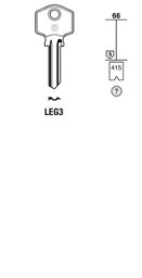 Toon details voor Silca Cilindersleutel staal LEG3 Afbeelding van Silca Cilindersleutel staal LEG3