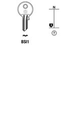 Toon details voor Silca Cilindersleutel staal BSI1 Afbeelding van Silca Cilindersleutel staal BSI1