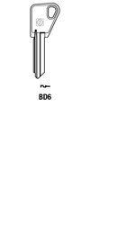 Toon details voor Silca Cilindersleutel staal BD6 Afbeelding van Silca Cilindersleutel staal BD6
