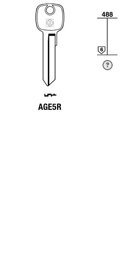 Toon details voor Silca Cilindersleutel staal AGE5R Afbeelding van Silca Cilindersleutel staal AGE5R