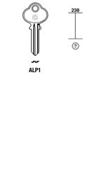 Toon details voor Silca Cilindersleutel staal ALP1 Afbeelding van Silca Cilindersleutel staal ALP1