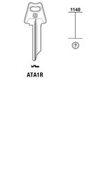 Toon details voor Silca Cilindersleutel staal ATA1R Afbeelding van Silca Cilindersleutel staal ATA1R