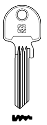 Toon details voor Silca Cilindersleutel staal HGO3R Afbeelding van Silca Cilindersleutel staal HGO3R