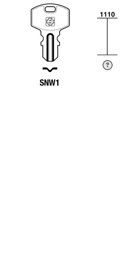 Toon details voor Silca Cilindersleutel brass SNW1 Afbeelding van Silca Cilindersleutel brass SNW1