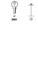 Toon details voor Silca Cilindersleutel brass SMS1 Afbeelding van Silca Cilindersleutel brass SMS1