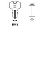 Toon details voor Silca Cilindersleutel brass SNW2 Afbeelding van Silca Cilindersleutel brass SNW2