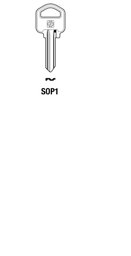 Toon details voor Silca Cilindersleutel brass SOP1 Afbeelding van Silca Cilindersleutel brass SOP1