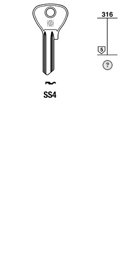 Toon details voor Silca Cilindersleutel brass SS4 Afbeelding van Silca Cilindersleutel brass SS4