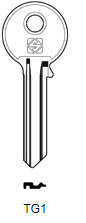Toon details voor Silca Cilindersleutel brass TG1 Afbeelding van Silca Cilindersleutel brass TG1