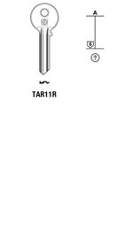 Toon details voor Silca Cilindersleutel brass TAR11R Afbeelding van Silca Cilindersleutel brass TAR11R