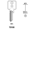 Toon details voor Silca Cilindersleutel brass TO100 Afbeelding van Silca Cilindersleutel brass TO100