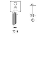 Toon details voor Silca Cilindersleutel brass TO18 Afbeelding van Silca Cilindersleutel brass TO18