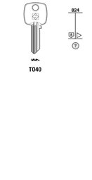Toon details voor Silca Cilindersleutel brass TO40 Afbeelding van Silca Cilindersleutel brass TO40