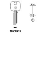 Toon details voor Silca Cilindersleutel brass TO50RX13 Afbeelding van Silca Cilindersleutel brass TO50RX13