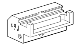 Toon details voor Silca Futura adapter 49J - D744505ZB Afbeelding van Silca Futura adapter 49J - D744505ZB