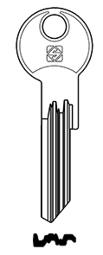 Toon details voor Silca Cilindersleutel brass FB120RX Afbeelding van Silca Cilindersleutel brass FB120RX