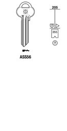 Toon details voor Silca Cilindersleutel brass ASS56 Afbeelding van Silca Cilindersleutel brass ASS56
